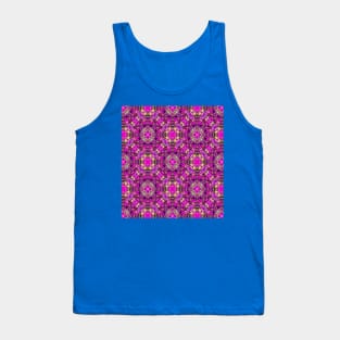 Beautiful purple flower patterns. Tank Top